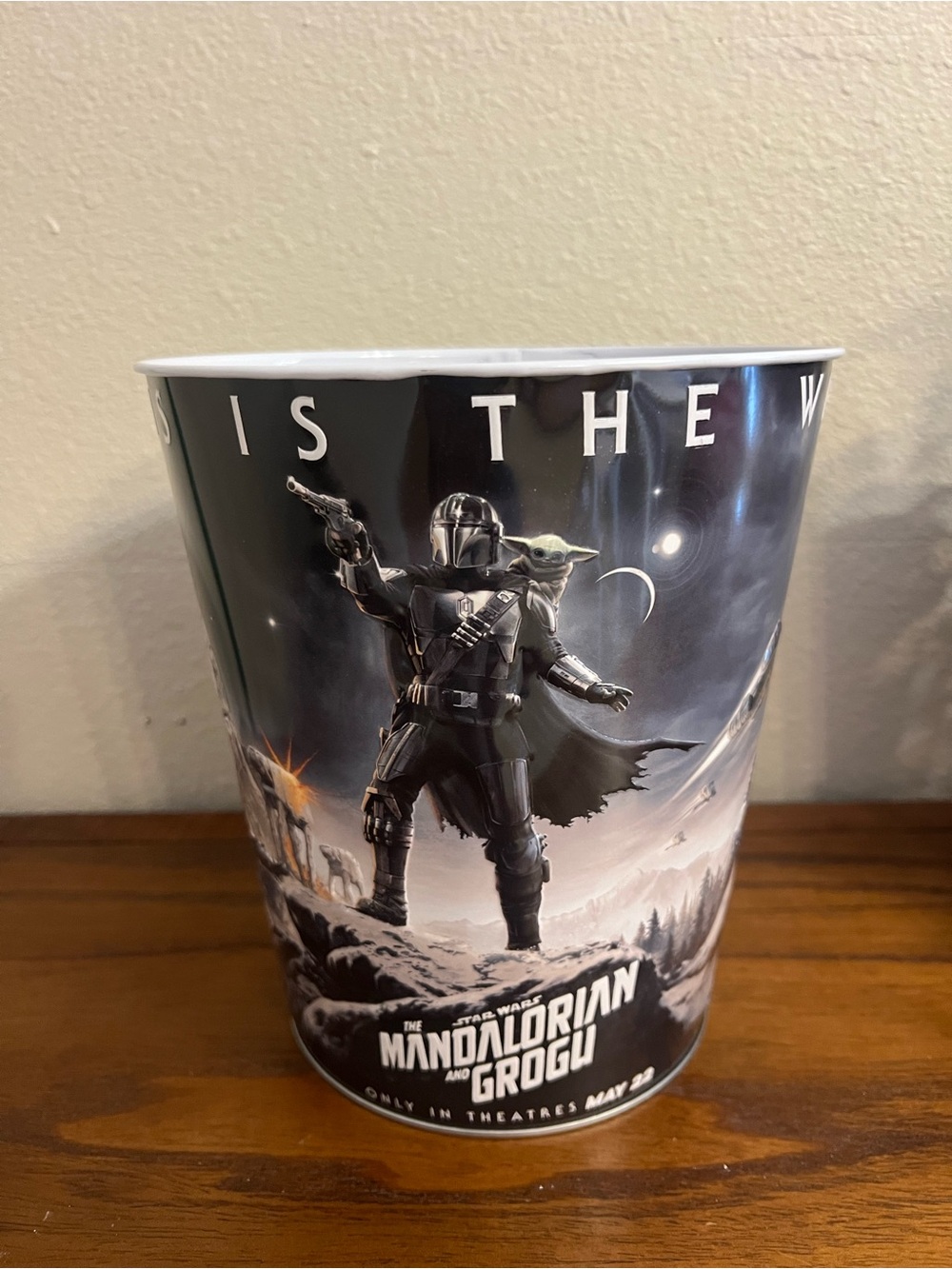 The Mandalorian and Grogu Popcorn Bucket Tin, New, AMC - Read Description!